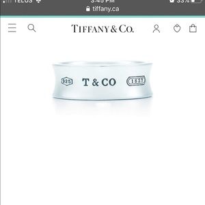 Tiffany&Co. 1837 Sterling silver 925 ring